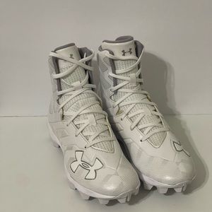 Under Armour Boys Highlight RM Jr. Little Kid Football Cleats White